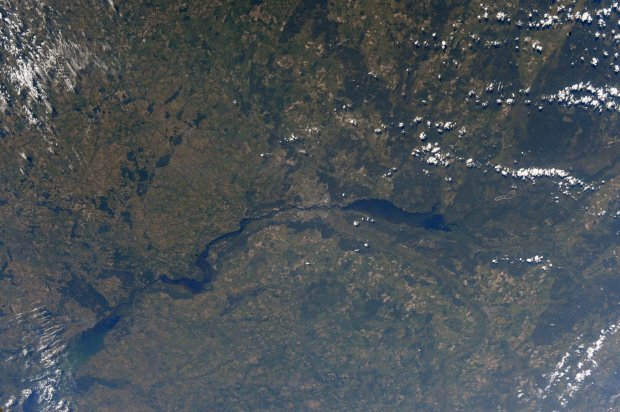 Как выглядит Киев из космоса: фотографии астронавта NASA Фото 1