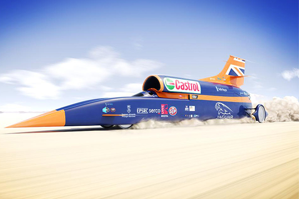 Найшвидша машина у світі! Перші випробування реактивного Bloodhound SSC