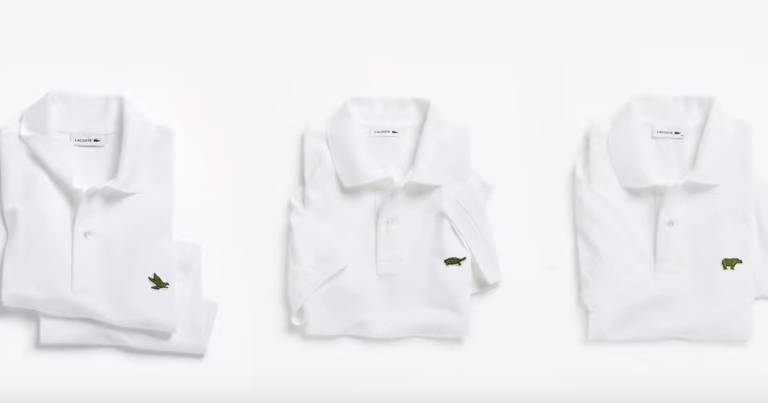 Lacoste отказался от фирменного крокодила