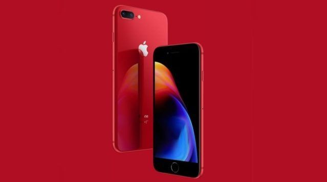 Apple представила красный iPhone 8 и 8 Plus