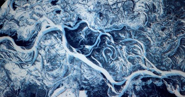 NASA показало заснеженный Днепр из космоса