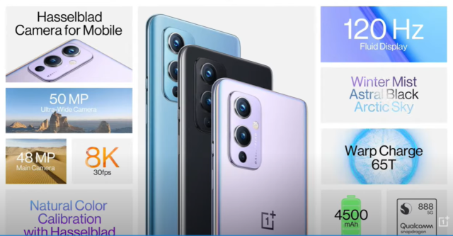 OnePlus 9 и OnePlus 9 Pro: характеристики смартфонів та ціни Фото 1
