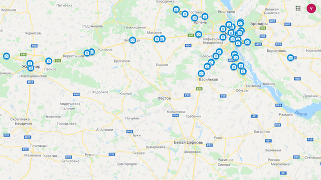 Карта камер