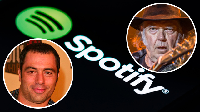 Spotify, Джо Роган, Ніл Янг